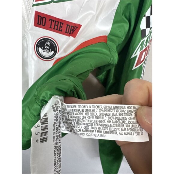 Forever 21 Mountain Dew Light Weight Bomber Windbreaker Jacket Womens Size Small - Picture 9 of 9